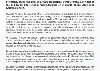 𝗝𝗡𝗘 𝗗𝗘𝗖𝗟𝗔𝗥𝗔 𝗜𝗡𝗩𝗜𝗔𝗕𝗟𝗘 𝗥𝗘𝗔𝗟𝗜𝗭𝗔𝗥 𝗘𝗟𝗘𝗖𝗖𝗜𝗢𝗡𝗘𝗦 𝗖𝗢𝗠𝗣𝗟𝗘𝗠𝗘𝗡𝗧𝗔𝗥𝗜𝗔𝗦 𝗧𝗥𝗔𝗦 𝗖𝗢𝗠𝗜𝗖𝗜𝗢𝗦 𝗚𝗘𝗡𝗘𝗥𝗔𝗟𝗘𝗦 𝟮𝟬𝟮𝟲